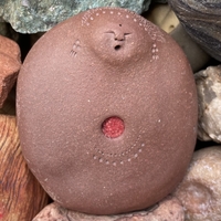Image Vintage Menstrual Vessel<br>Cycle Goddess<br>Dark Brown Clay